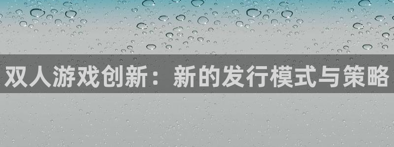 亿万28官网平台代理开号是真的吗：双人游戏创新：新的发行模式与策略