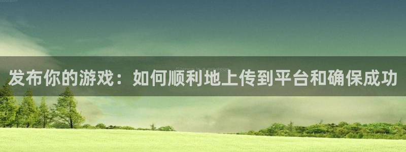 亿万28官网注册方法有哪些：发布你的游戏：如何顺利地上传到平台和确保成功